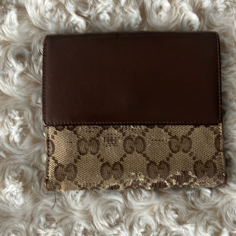 Gucci Wallet Brown PVC Canvas